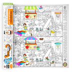  The image depicts a orange box with a roll opened from inside it alongside a colourful picture.