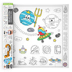 The image depicts a roll being pulled out from the triangular box, displaying colorful pictures.