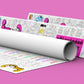 Tamil Alphabet Colouring Roll - Inkmeo