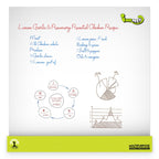The image depicts a white paper with handwritten points, diagrams, and notes.